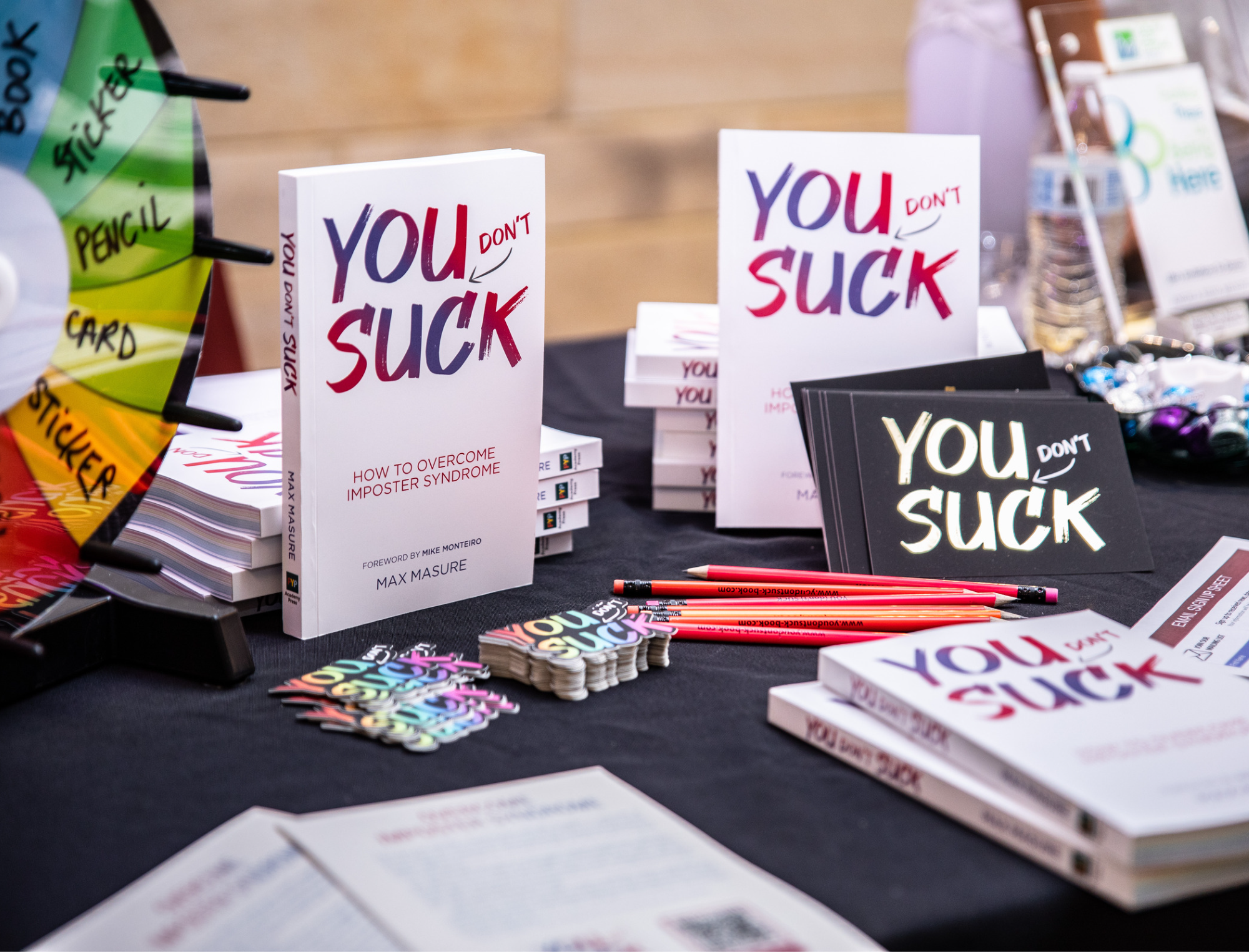 The book You Don’t Suck by Max Masure. Learn how to deal with haters with Publish Your Purpose.